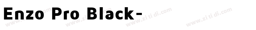 Enzo Pro Black字体转换